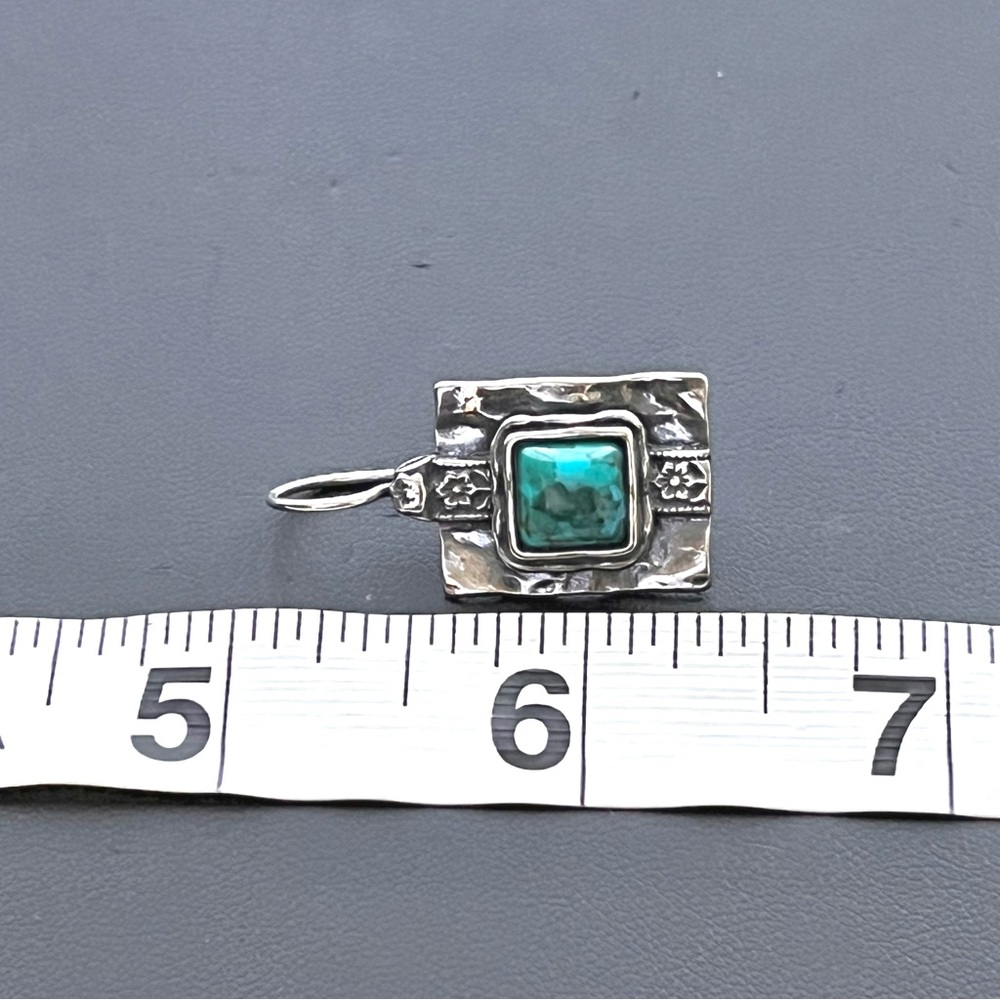 🔴SOLD🔴 Shablool Didae sterling silver turquoise earrings - Picture 6 of 7